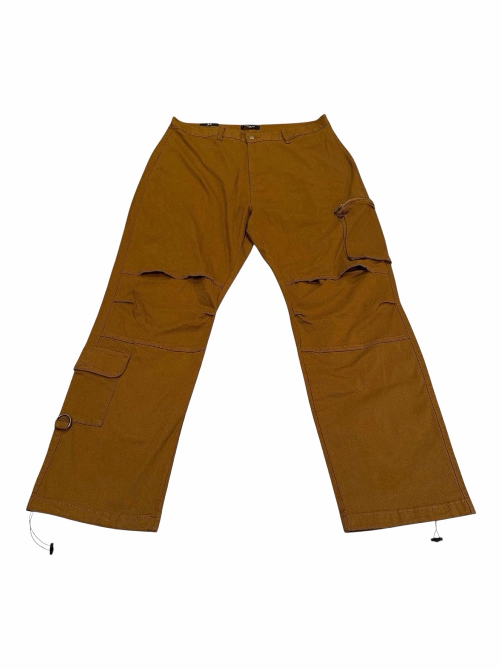 American Bazi Women's‎ Cargo Pants Twill Joggers Stretch DK Wheat 3X RJJ-2876P
